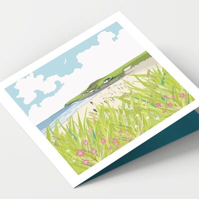 Tarjeta Croyde Beach Devon - Paquete de 4 tarjetas