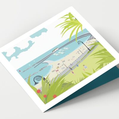Lyme Regis Dorset Card - Paquete de 4 tarjetas