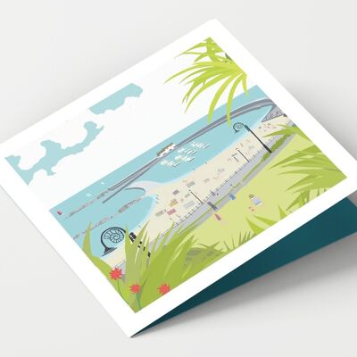 Carta Lyme Regis Dorset - Confezione da 4 carte