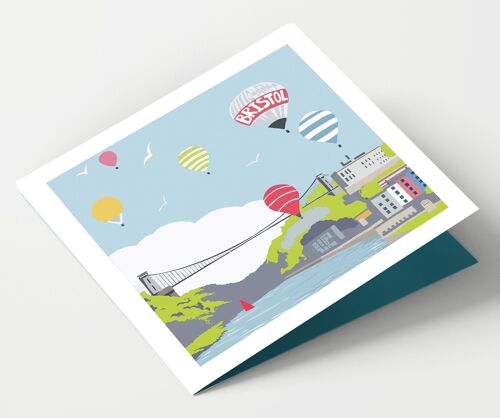 Bristol Clifton Suspension Bridge Somereset Card - Pack of 4 Cards