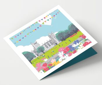 Bristol College Green et Cathedral - Paquet de 4 Cartes
