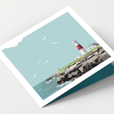Portland Bill Lighthouse Dorset Card - Paquete de 4 tarjetas