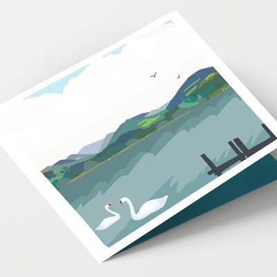 Windermere The Lake District Card - Pack de 4 Cartes