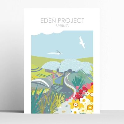 Eden Spring Cornwall - A3 - framed