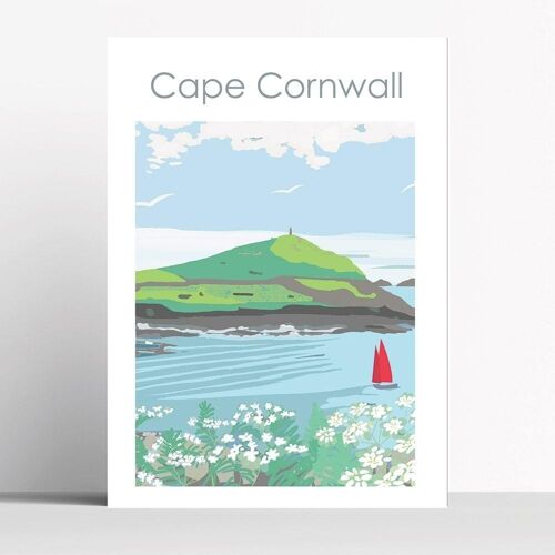 Cape Cornwall - A2 - framed