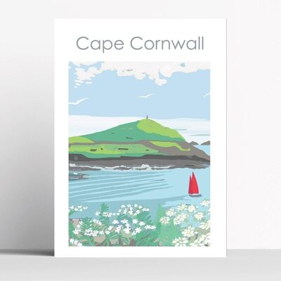Cape Cornwall - A2 - gerahmt
