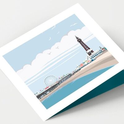 Tarjeta Blackpool Pier - Paquete de 4 tarjetas