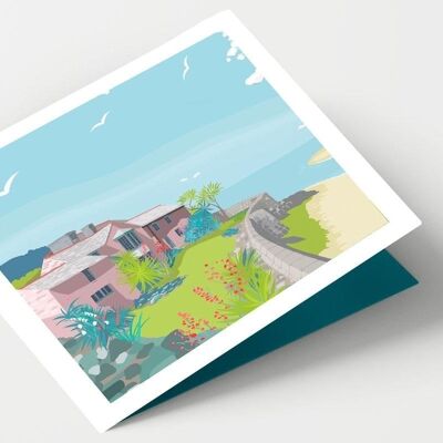 Bude - Pink House - Pack of 4 Cards