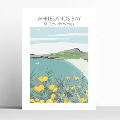 Whitesands Bay - St Davids, Wales - A2 - framed