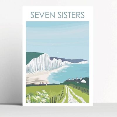 Impression de sept soeurs - A5 - sans cadre