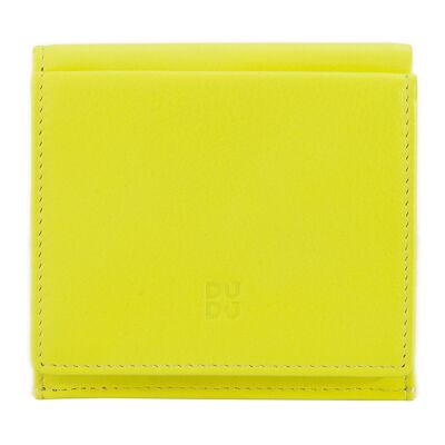 Dudu Small Leather Wallet With Coin Purse Citrus yellow