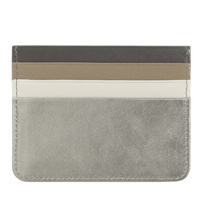 Dudu Small Credit Card Holder Multicolour Dk Silver