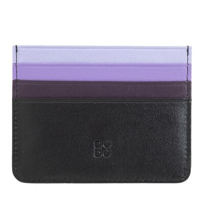 Porta carte di credito Dudu piccolo multicolore nero_lavanda