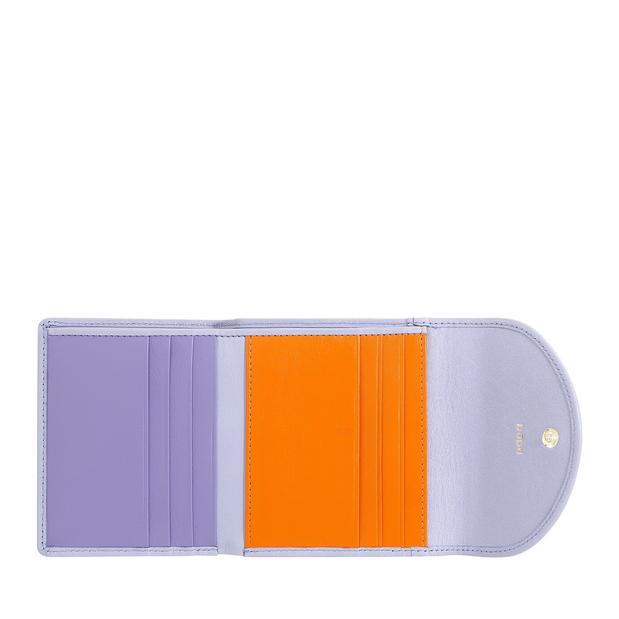 Portafoglio piccolo in pelle da donna Dudu RFID con cerniera, lilla Provenza