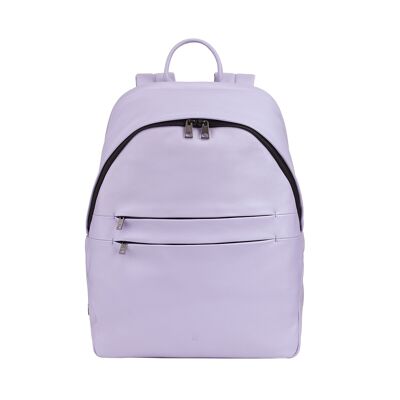 Zaino da viaggio in pelle Dudu per laptop, colore lilla provenzale