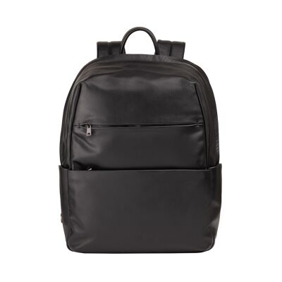 Zaino da viaggio in pelle Dudu per notebook, nero