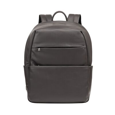 Zaino da viaggio in pelle Dudu per notebook, grigio