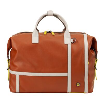 Borsa da tennis in pelle Dudu color cannella