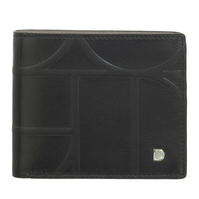 Portafoglio piccolo in pelle da uomo Dudu con portadocumenti, colore: nero/taupe