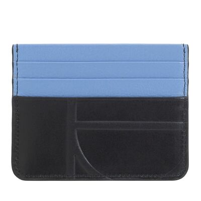 Dudu Small Credit Card Holder Multicolour Black_pastel blue