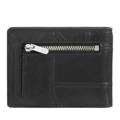 Dudu Leather Men'S Rfid Wallet With Money Clip Black_taupe