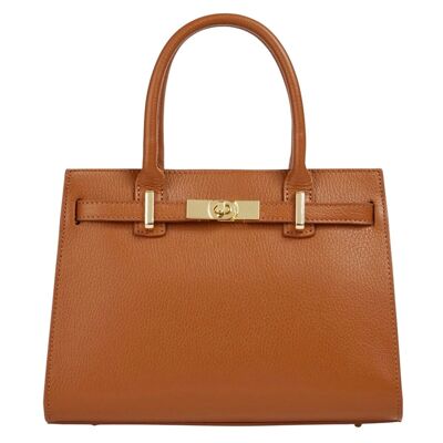 Sac à main et sac à bandoulière Modarno "Gina" en cuir véritable 28x14x20cm