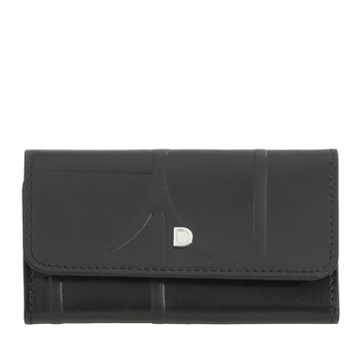 Portachiavi in pelle Dudu con 6 ganci, nero_taupe