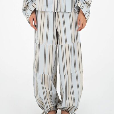 Pantalones de paracaídas a rayas FOMO