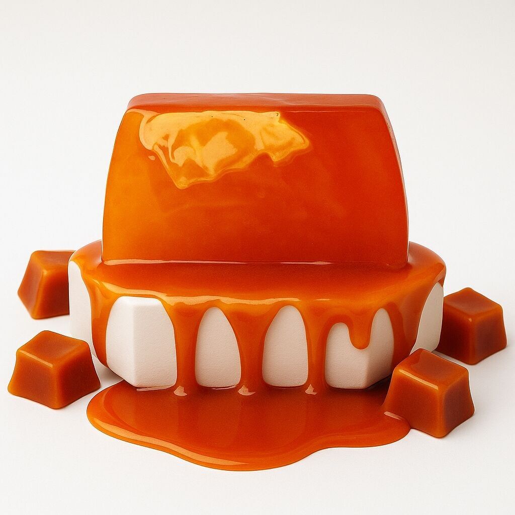 Karamellseifenscheiben x10