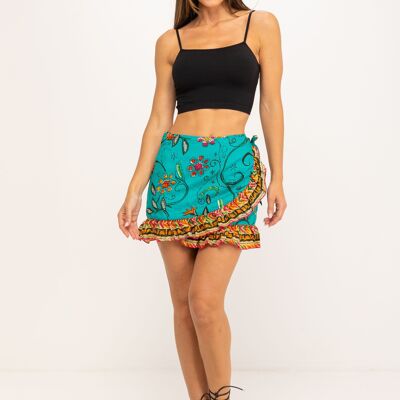 Printed Skirt Ic9118F