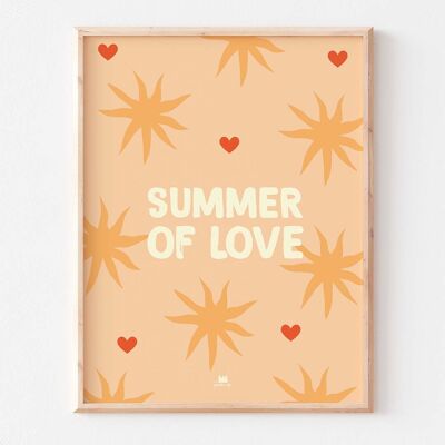 Poster - Summer of love (30 x 40 cm)