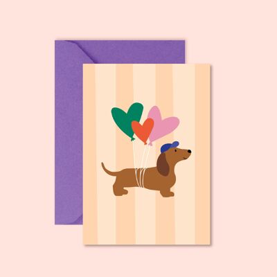 Birthday Card - Dog Birthday (with envelope)