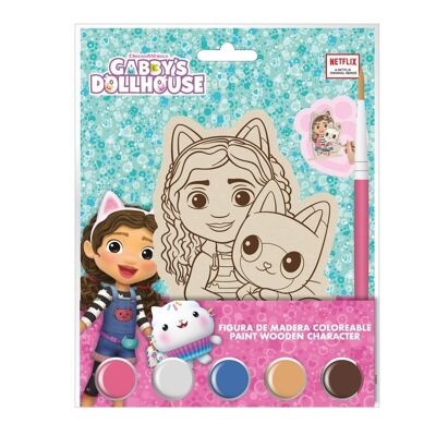 GABBY'S DOLLHOUSE WOODEN COLORABLE FIGURES - 2700001829