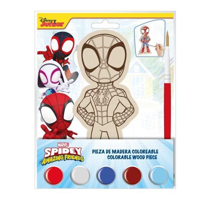 SPIDEY WOODEN COLORABLE FIGURES - 2700001825