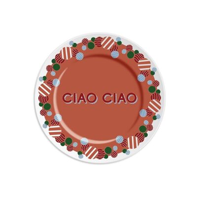 1 plato de 16 cm de diámetro con CIAO CIAO