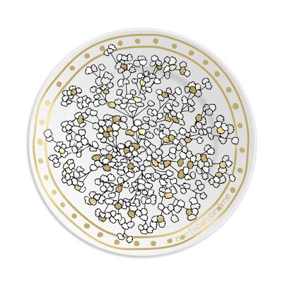 1 plaque diam.21 cm avec FORGET ME NOT