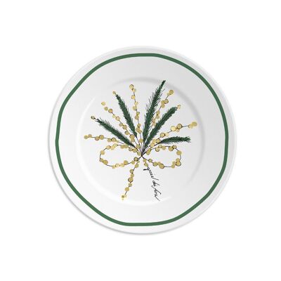 1 assiette diam 16cm avec GRAZIE DEI FIORI - vert
