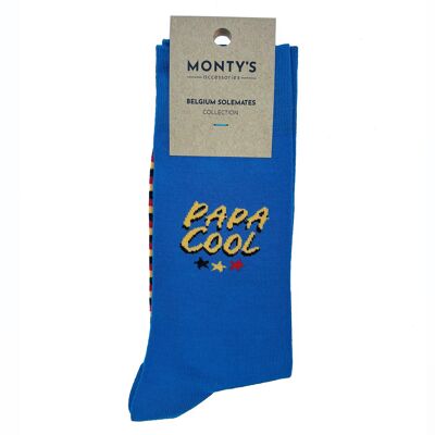 Calcetines belgas para toda la familia - 'Papa Cool' para hombre