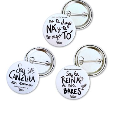 Pack of 3 fun badges 10th Anniversary Edition