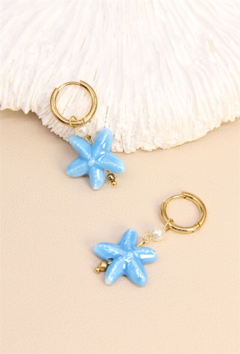 Seestern Ohrringe – Maritime Eleganz in Edelstahl