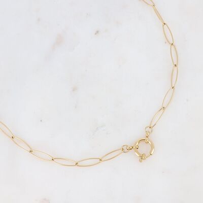 Collar Maxiline - eslabones ovalados, ideal para charms