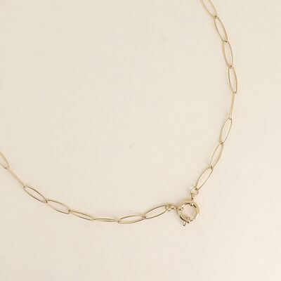 Collar Maxiline - eslabones ovalados, ideal para charms