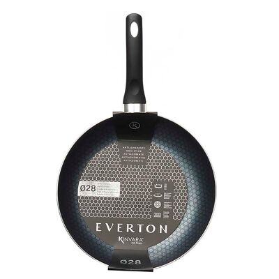 EVERTON 28 CM INDUCTION ALUMINUM PAN Color: Black