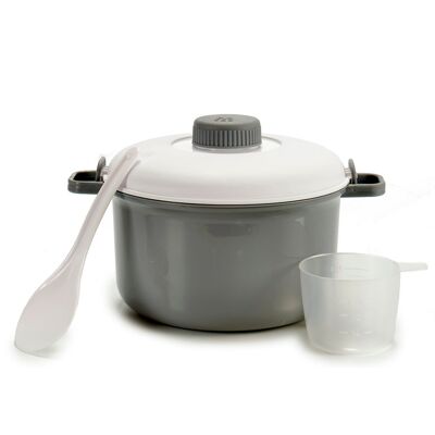 Microwave Steamer PP Casserole 2.7L Color: Grey