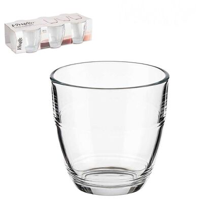 SET 6 VASOS CORTADO cristal 150ML Color:Transparente