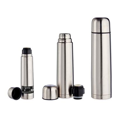Thermos en acier inoxydable 1000 ml Couleur : Argent
