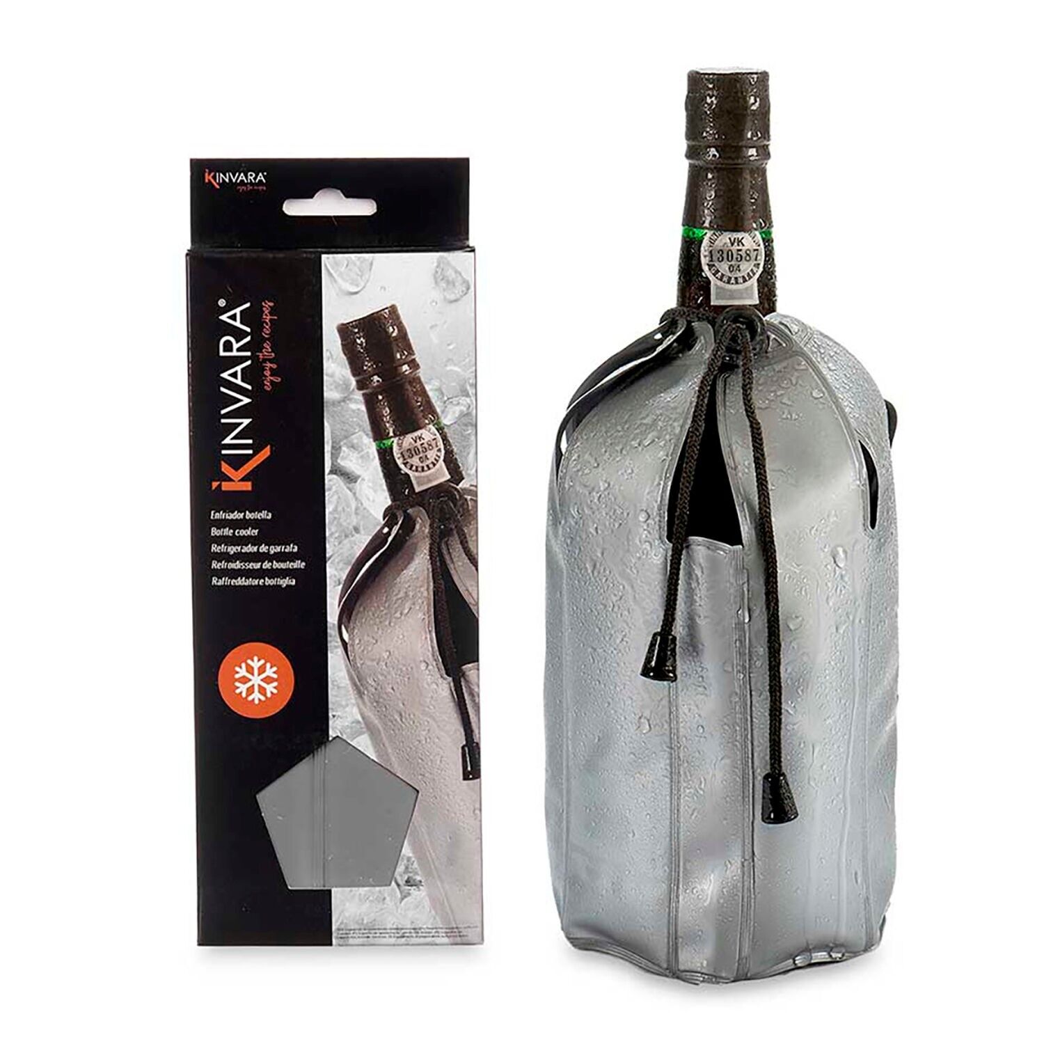 GRAUER WEINFLASCHENKÜHLER Farbe: Grau