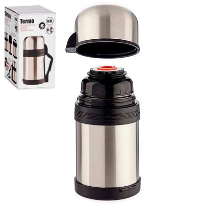 Thermos in acciaio inox da 800 ml Colore: grigio