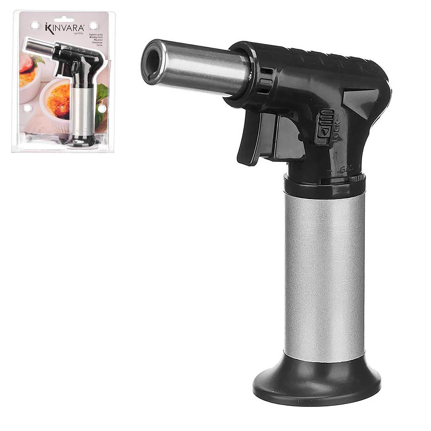 SOPLETE NEGRO PLATA GRD Color:Negro