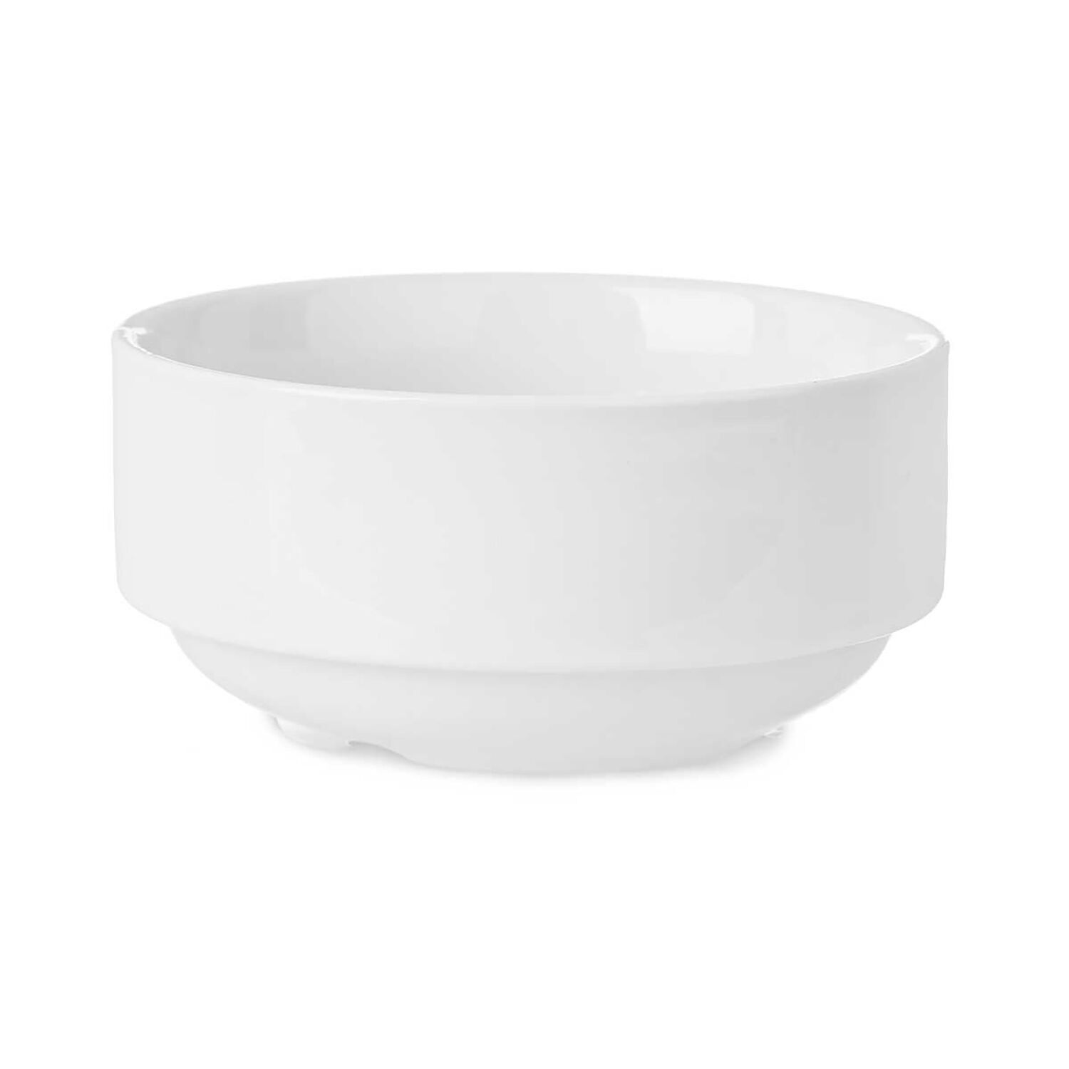 PACK OF 6 STACKABLE PORCELAIN BOWLS 11.5 CM Color: White